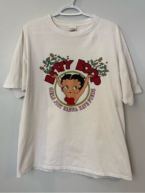 Vintage Betty Boop teeshirt Girls Just Wanna Have Funds 1993 MGM Grand Hotel tee